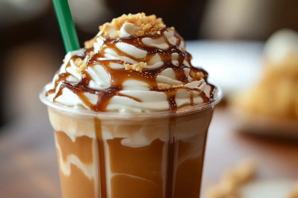 Discover everything about Starbucks' Caramel Ribbon Crunch Frappuccino, including ingredients, variations, and how to make it at home.