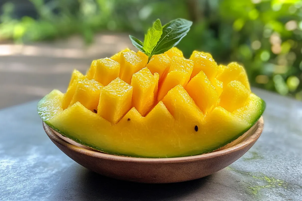 Yellow watermelon : nutritional benefits, popular varieties, and delicious ways to enjoy this sweet and unique summer fruit.